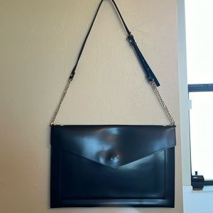 Laptop briefcase, faux leather.